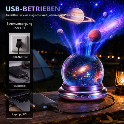 Offizieller Shop |✨🐳SCNDR® 360° Intelligenter Holografischer Sternenhimmel‑Projektor (HD Smart Dynamic 5D)