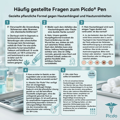 Offizieller Shop | 🎉🎁 𝐏i𝐜𝐝o® 7-Tage-Serum zur Entfernung von Hautanhängseln & Flecken (schmerzfrei, narbenfrei, Roll-On) 🔥