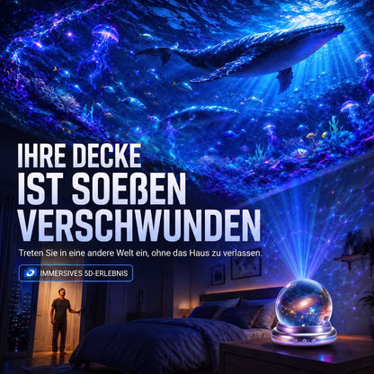 Offizieller Shop |✨🐳SCNDR® 360° Intelligenter Holografischer Sternenhimmel‑Projektor (HD Smart Dynamic 5D)
